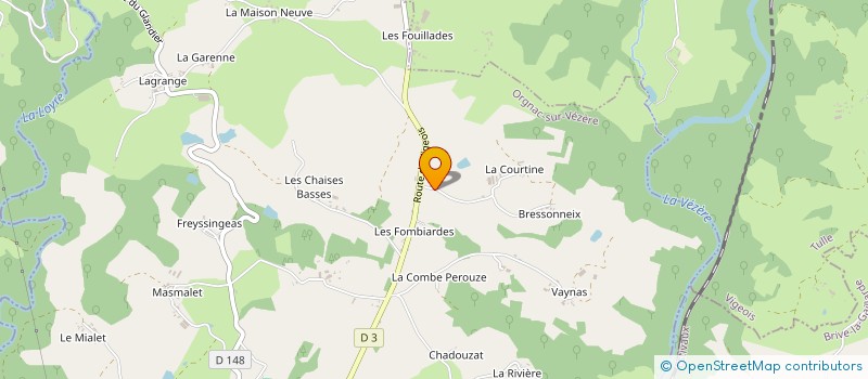 localisation de l'entreprise MADAME MAUD PERON  ORGNAC-SUR-VEZERE