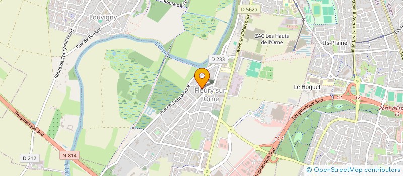 localisation de l'entreprise MADAME MAUD PIQUERY  FLEURY-SUR-ORNE