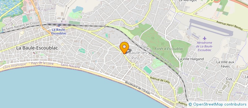 localisation de l'entreprise MADAME MAUD PONCET à LA BAULE-ESCOUBLAC