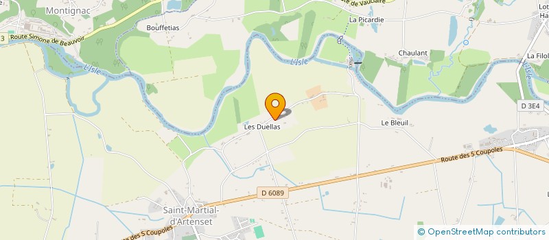 localisation de l'entreprise MADAME MAUD REBIERE  SAINT MARTIAL D'ARTENSET