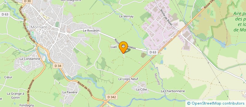 localisation de l'entreprise MADAME MAUD REGNAULT  MORNANT