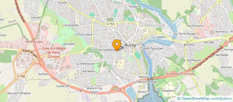 localisation de l'entreprise MADAME MAUD RENOU à AURAY