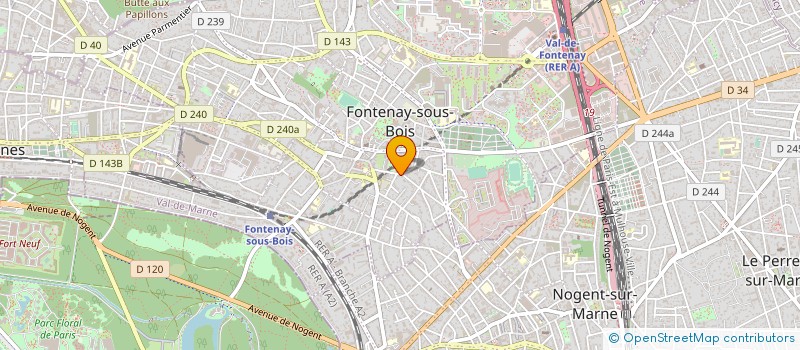 localisation de l'entreprise MADAME MAUD REY à FONTENAY-SOUS-BOIS