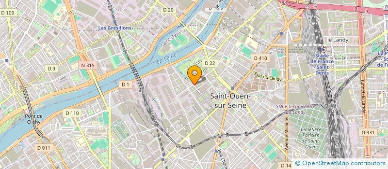 localisation de l'entreprise MADAME MAUD REYNAUD à SAINT-OUEN-SUR-SEINE