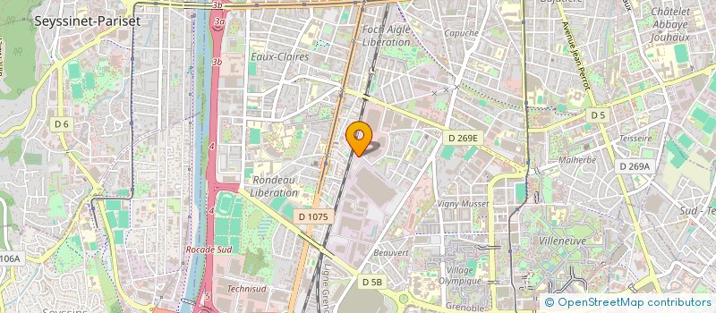 localisation de l'entreprise MADAME MAUD ROGER à GRENOBLE