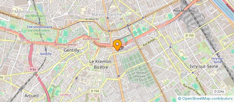 localisation de l'entreprise MADAME MAUD ROGERS  LE KREMLIN-BICETRE