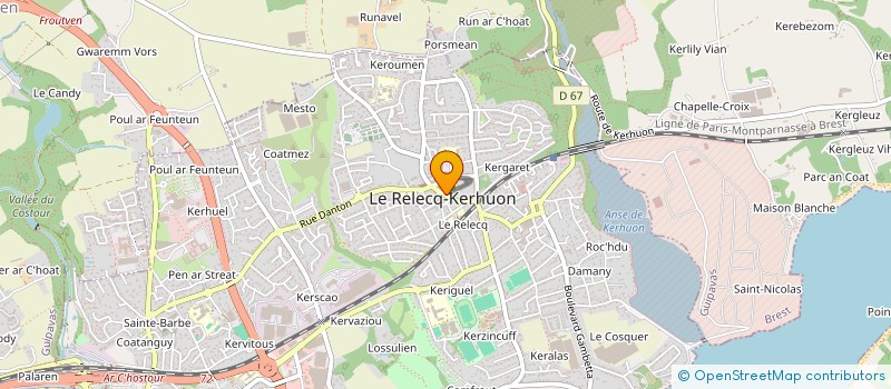 localisation de l'entreprise MADAME MAUD ROUILLARD  LE RELECQ-KERHUON