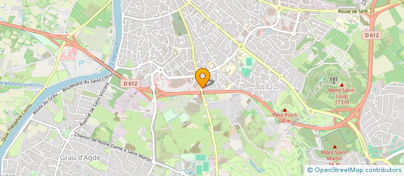 localisation de l'entreprise MADAME MAUD ROUQUETTE  AGDE