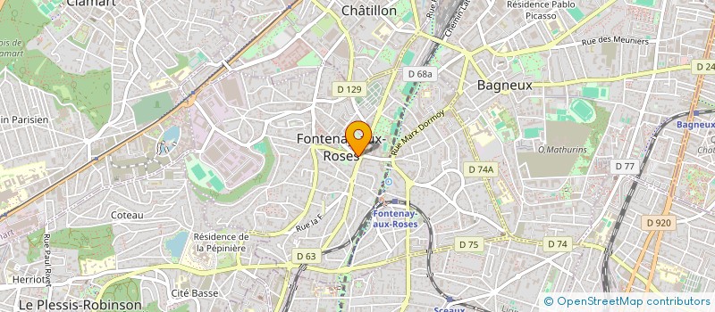 localisation de l'entreprise MADAME MAUD ROUSSET à FONTENAY-AUX-ROSES