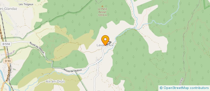 localisation de l'entreprise MADAME MAUD ROY  LAVAL-D'AIX