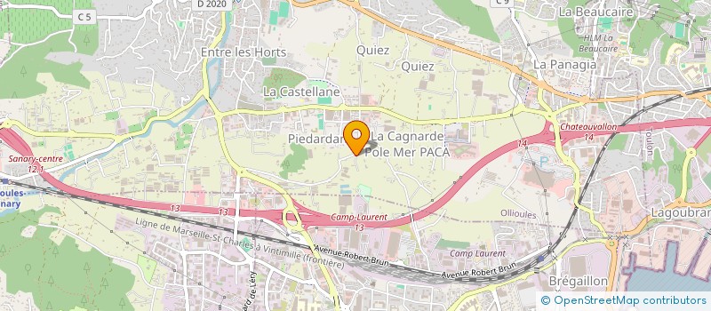 localisation de l'entreprise MADAME MAUD SANCHEZ  OLLIOULES