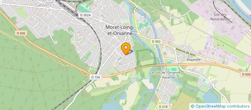 localisation de l'entreprise MADAME MAUD SANDERS  MORET-LOING-ET-ORVANNE