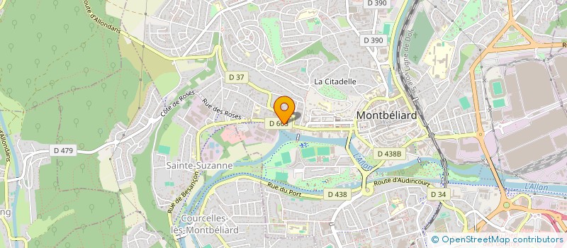 localisation de l'entreprise MADAME MAUD SERUSCLAT à MONTBELIARD