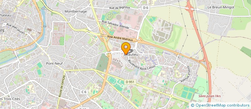 localisation de l'entreprise MADAME MAUD SICOS  POITIERS