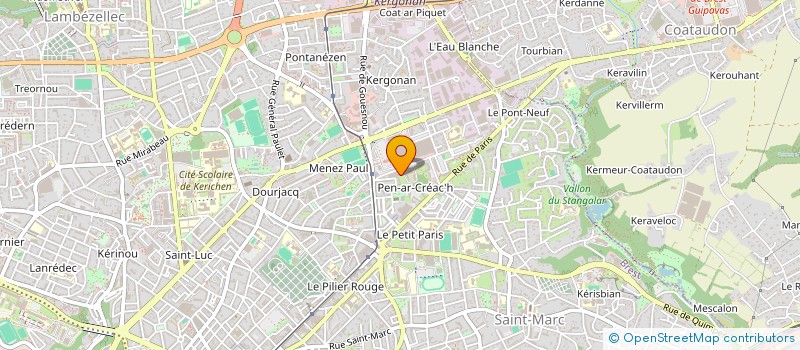 localisation de l'entreprise MADAME MAUD STERVINOU à BREST