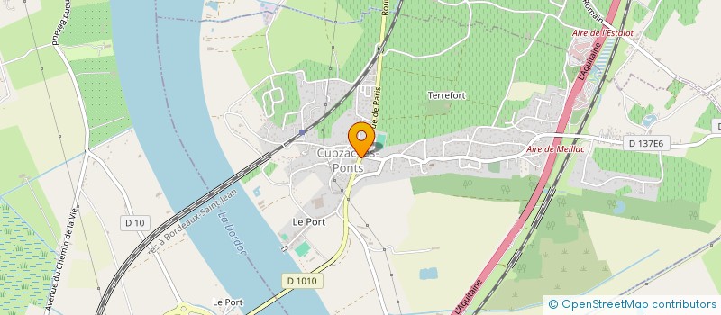 localisation de l'entreprise MADAME MAUD TETON  CUBZAC-LES-PONTS