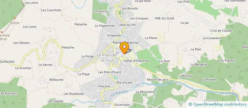 localisation de l'entreprise MADAME MAUD THEVENON à SAINTE-MAXIME