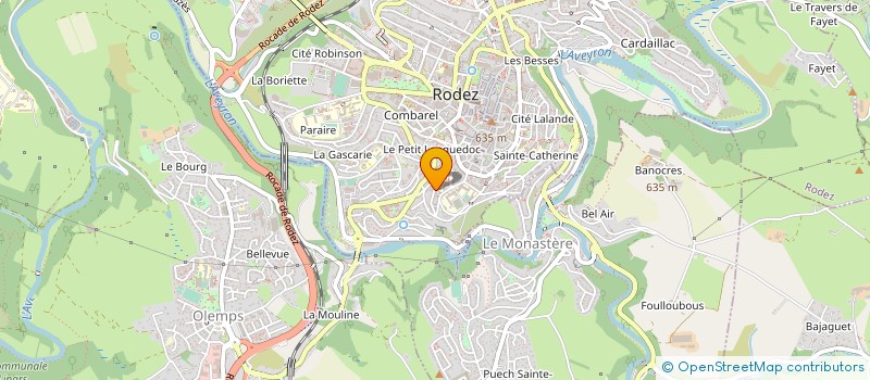 localisation de l'entreprise MADAME MAUD TOUVET à RODEZ