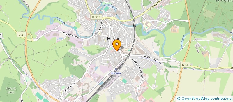 localisation de l'entreprise MADAME MAUD TRONCHON  HIRSON