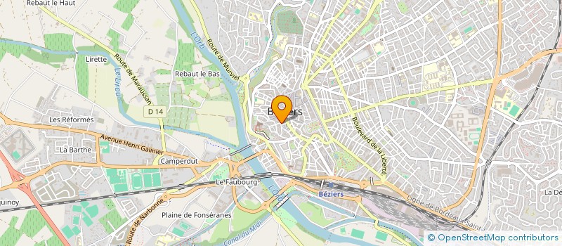localisation de l'entreprise MADAME MAUD VAN DER BRACHT  BEZIERS