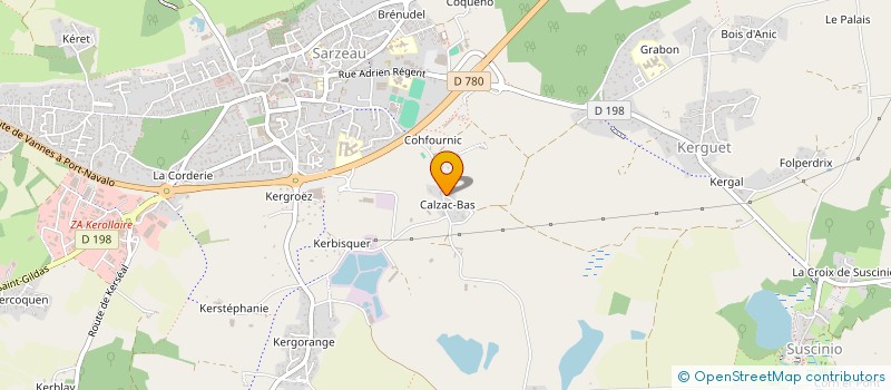 localisation de l'entreprise MADAME MAUD VERNAT  SARZEAU