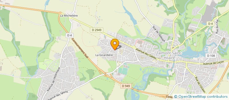 localisation de l'entreprise MADAME MAUD VIEMON  TALMONT-SAINT-HILAIRE