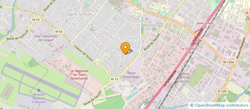 localisation de l'entreprise MADAME MAUD VIGNERON  TOULOUSE