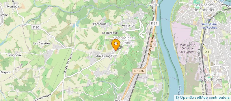 localisation de l'entreprise MADAME MAUDE BERTRAND  SAINT-MICHEL-SUR-RHONE