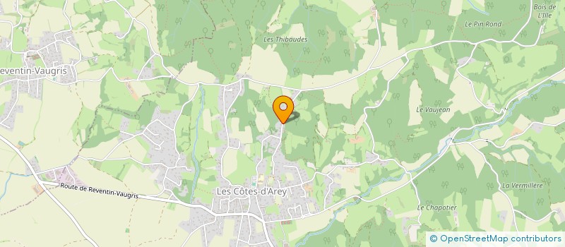 localisation de l'entreprise MADAME MAUDE BOUCLY  LES COTES-D'AREY