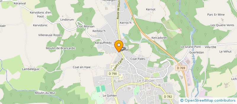 localisation de l'entreprise MADAME MAUDE BOULEZ  TREDREZ-LOCQUEMEAU