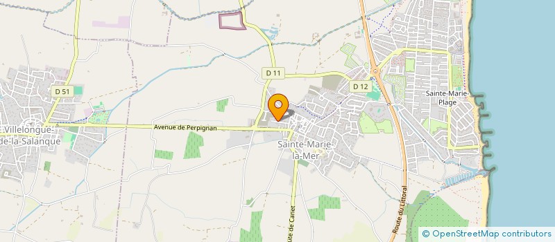 localisation de l'entreprise MADAME MAUDE BUCCELLA  SAINTE-MARIE-LA-MER