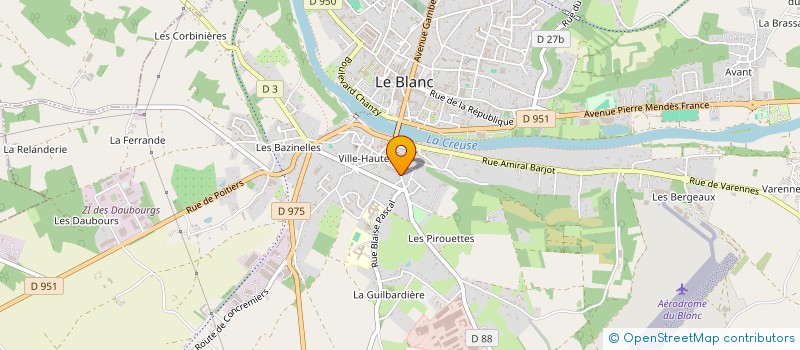 localisation de l'entreprise MADAME MAUDE CAMUS à LE BLANC