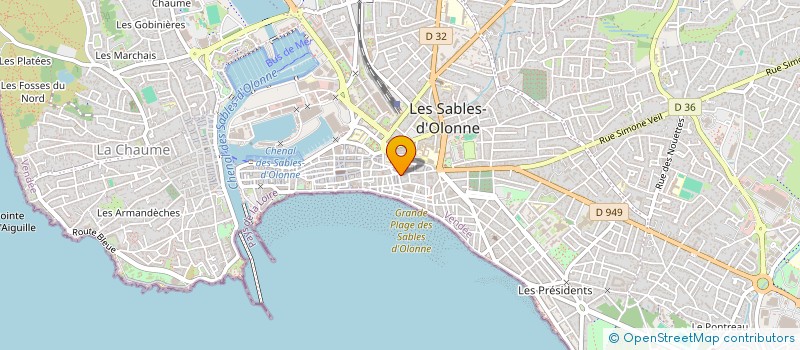 localisation de l'entreprise MADAME MAUDE DELIGNY à LES SABLES D'OLONNE
