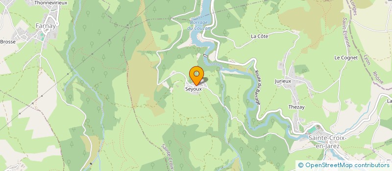 localisation de l'entreprise MADAME MAUDE DURANTIN  SAINTE-CROIX-EN-JAREZ