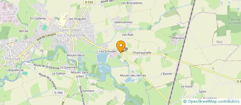 localisation de l'entreprise MADAME MAUDE GENTY  SAINT-DIDIER-SUR-CHALARONNE