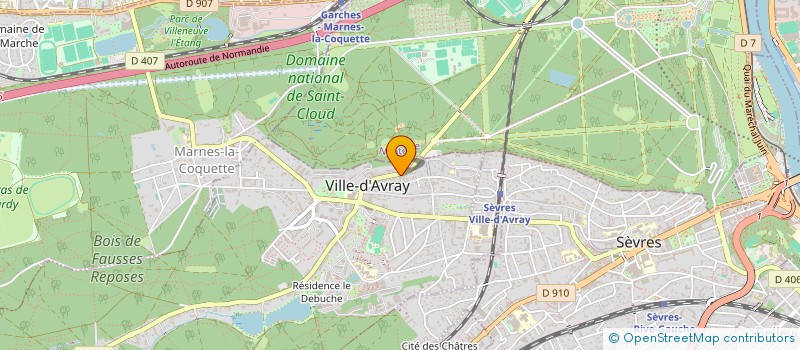 localisation de l'entreprise MADAME MAUDE GOURRIER  VILLE-D'AVRAY