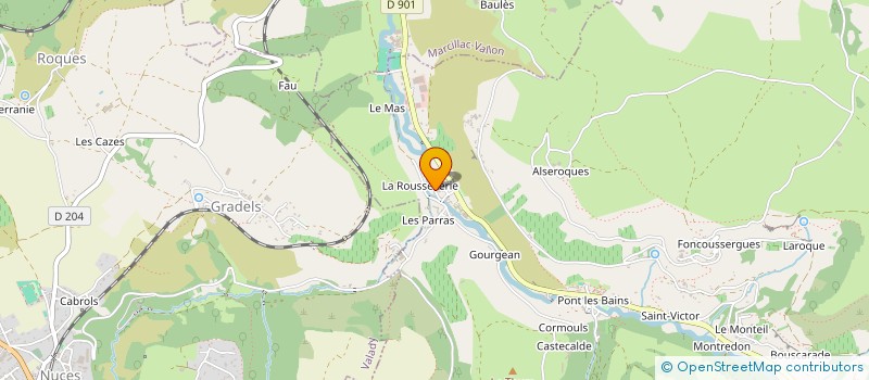 localisation de l'entreprise MADAME MAUDE GRIMOUX à SALLES-LA-SOURCE