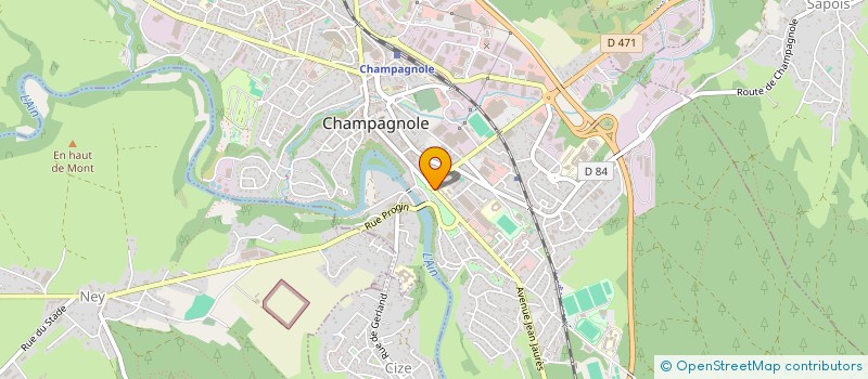 localisation de l'entreprise MADAME MAUDE LELIEVRE  CHAMPAGNOLE