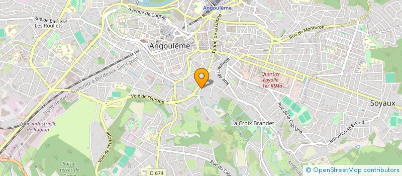 localisation de l'entreprise MADAME MAUDE LEROUX à ANGOULEME