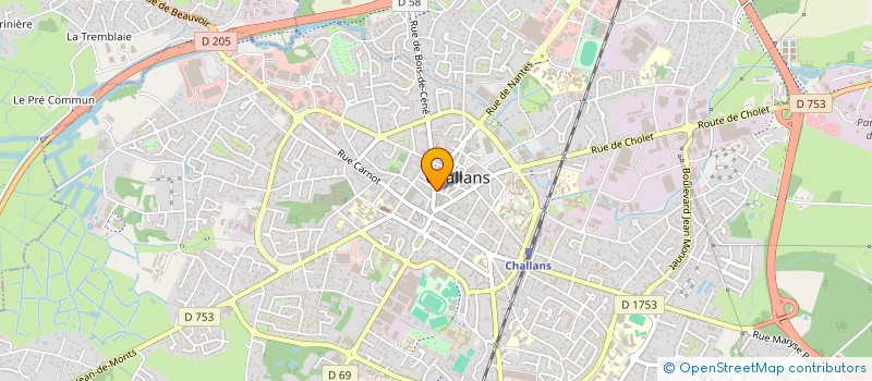 localisation de l'entreprise MADAME MAUDE LISPET à CHALLANS