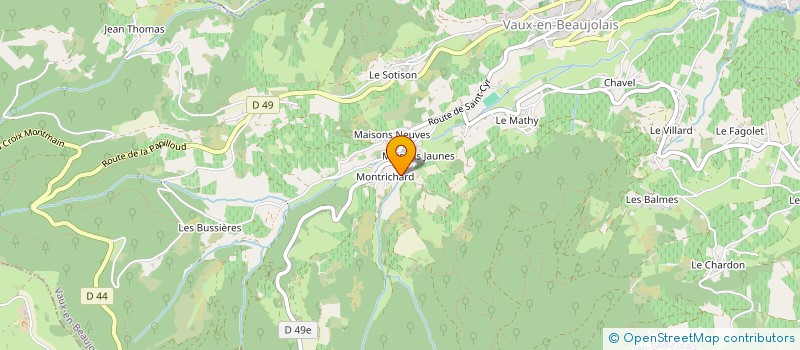 localisation de l'entreprise MADAME MAUDE ROCHETTE  VAUX-EN-BEAUJOLAIS