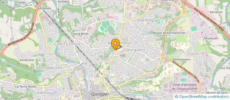 localisation de l'entreprise MADAME MAUDE ROUMI à QUIMPER