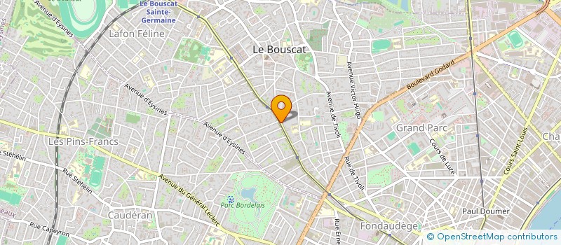 localisation de l'entreprise MADAME MAUDE THIEBART  LE BOUSCAT