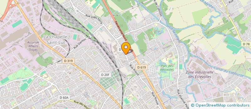 localisation de l'entreprise MADAME MAURA PINHEIRO DA SILVA  LA CHAPELLE-SAINT-LUC