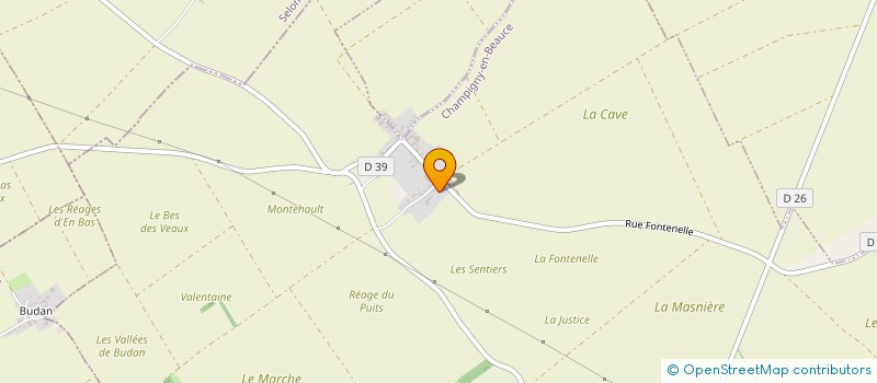 localisation de l'entreprise MADAME MAURANE CROSNIER  CHAMPIGNY-EN-BEAUCE