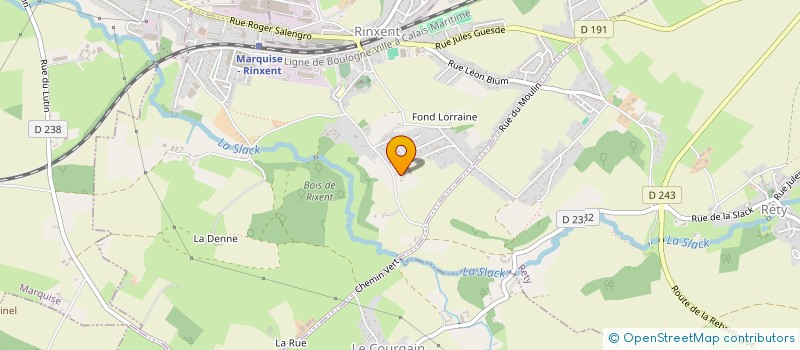 localisation de l'entreprise MADAME MAURANE FELIX  RINXENT