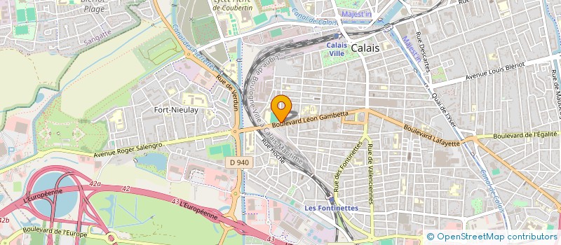 localisation de l'entreprise MADAME MAURANE GREMAIN  CALAIS