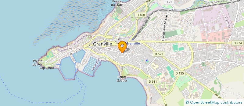 localisation de l'entreprise MADAME MAURANE LALANDE  GRANVILLE