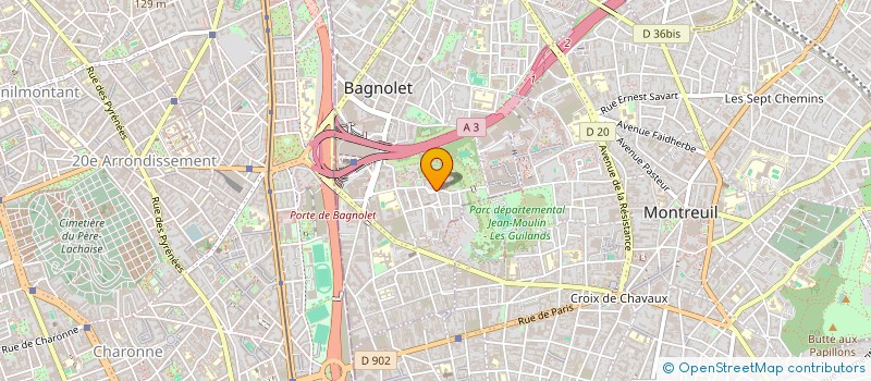 localisation de l'entreprise MADAME MAURANE MOUTOU à BAGNOLET