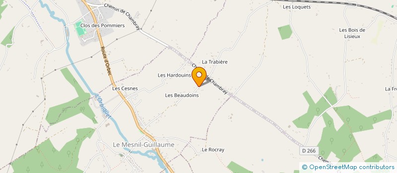 localisation de l'entreprise MADAME MAURANE PELLETIER  LE MESNIL-GUILLAUME